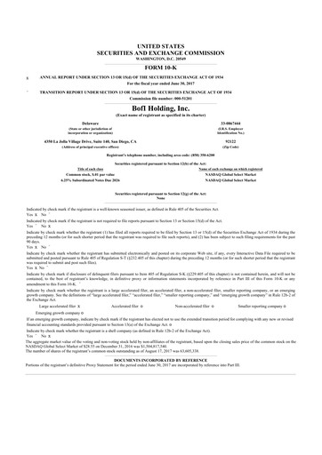 Thumbnail Axos Financial
 10-K Annual Report 2017