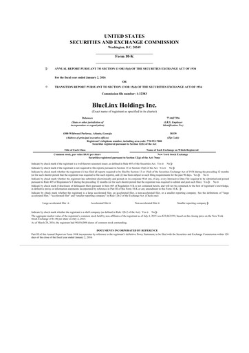 Thumbnail Bluelinx 10-K Annual Report 2015