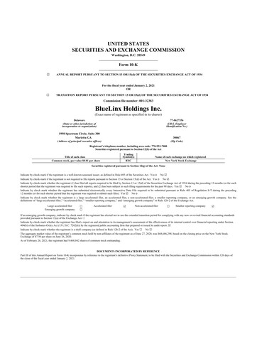 Thumbnail Bluelinx 10-K Annual Report 2020