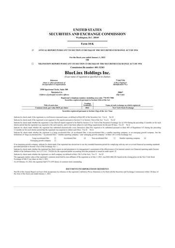 Thumbnail Bluelinx 10-K Annual Report 2021