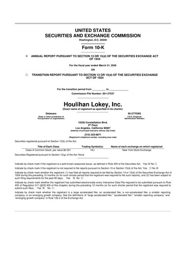 Thumbnail Houlihan Lokey
 10-K Annual Report 2026