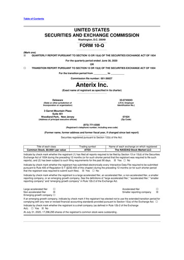 Thumbnail Anterix 10-Q Quarterly Report FY2020 