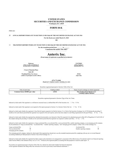 Thumbnail Anterix 10-K Annual Report 2023