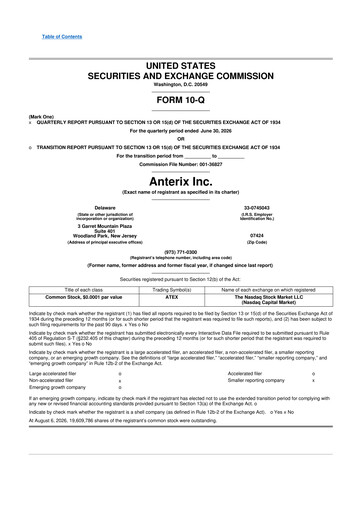 Thumbnail Anterix 10-Q Quarterly Report FY2027 