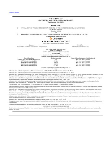 Thumbnail Celanese 10-K Annual Report 2024
