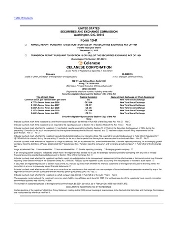 Thumbnail Celanese 10-K Annual Report 2025