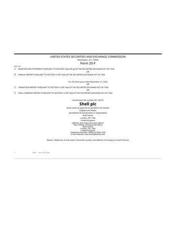 Thumbnail Shell 20-F Annual Report 2024