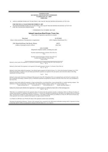 Thumbnail InvenTrust Properties 10-K Annual Report 