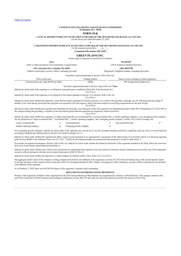 Thumbnail Green Plains 10-K Annual Report 2023