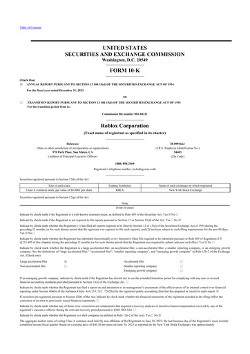 Thumbnail Roblox 10-K Annual Report 2023