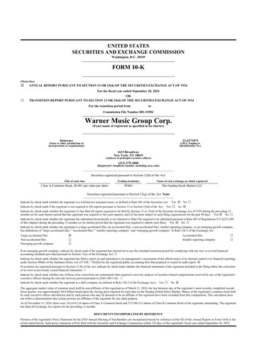 Thumbnail Warner Music Group
 10-K Annual Report 2024