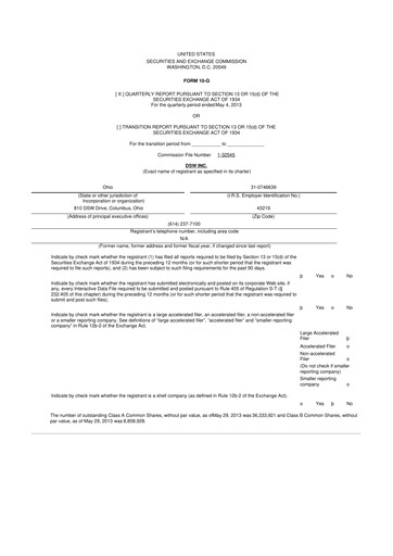 Thumbnail Designer Brands
 10-Q Quarterly Report FY2013 