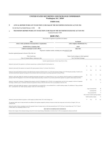 Thumbnail Designer Brands
 10-K Annual Report 2013