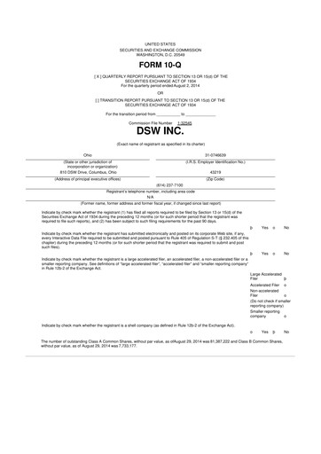 Thumbnail Designer Brands
 10-Q Quarterly Report FY2014 