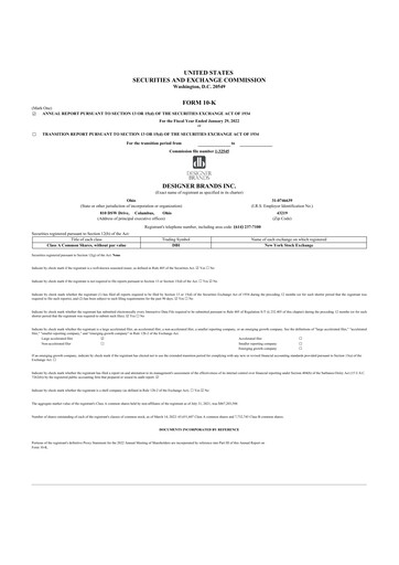 Thumbnail Designer Brands
 10-K Annual Report 2021