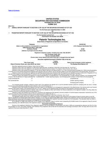 Thumbnail Palantir 10-K Annual Report 2025