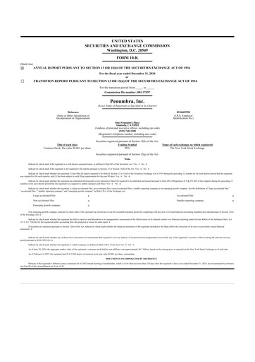 Thumbnail Penumbra 10-K Annual Report 2024