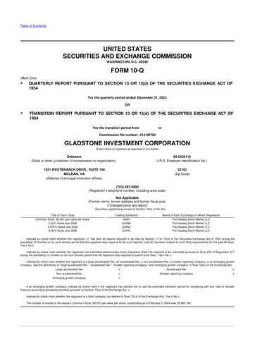 Thumbnail Gladstone Investment 10-Q Quarterly Report FY2024 