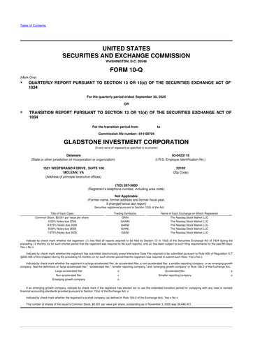 Thumbnail Gladstone Investment 10-Q Quarterly Report FY2026 