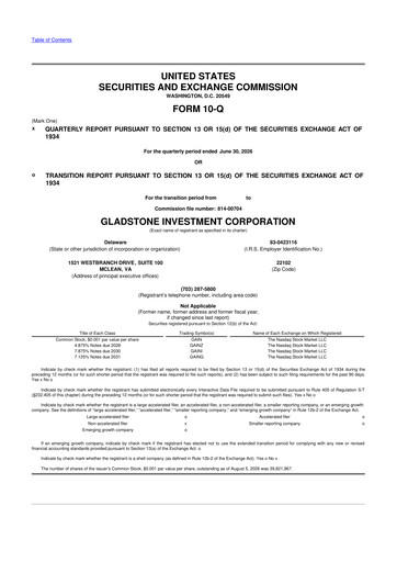 Thumbnail Gladstone Investment 10-Q Quarterly Report FY2027 
