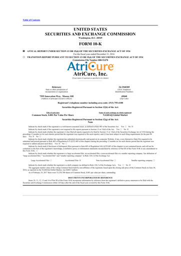 Thumbnail AtriCure 10-K Annual Report 2016