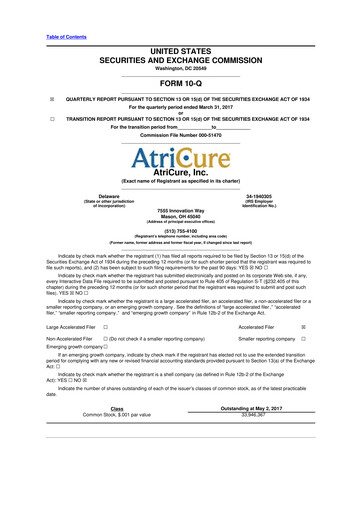 Thumbnail AtriCure 10-Q Quarterly Report FY2017 