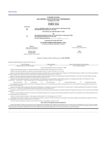 Thumbnail CF Industries
 10-K Annual Report 2022