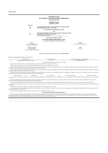 Thumbnail CF Industries
 10-K Annual Report 2024