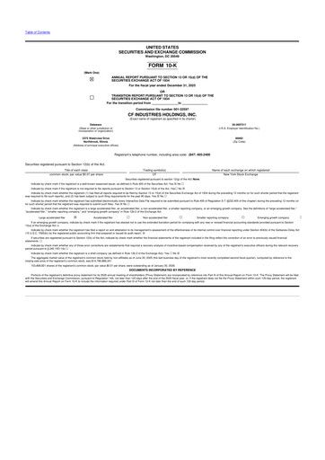 Vorschaubild CF Industries
 10-K Jahresbericht 2025