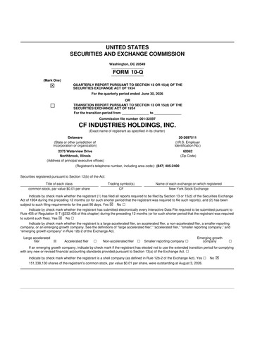 Thumbnail CF Industries
 10-Q Quarterly Report FY2026 