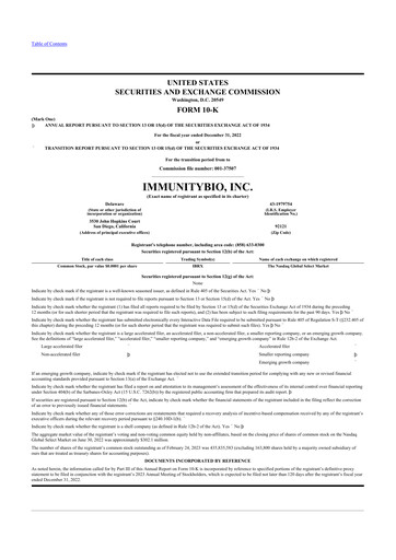 Thumbnail ImmunityBio 10-K Annual Report 2022