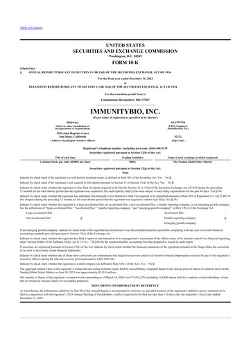 Thumbnail ImmunityBio 10-K Annual Report 2023