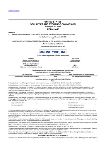 Thumbnail ImmunityBio 10-K Annual Report 2025