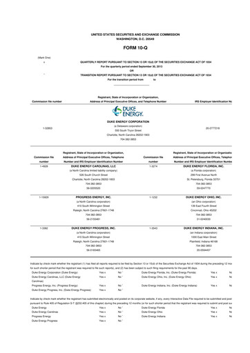 Vorschaubild Duke Energy 10-Q Quartalsbericht 2013 