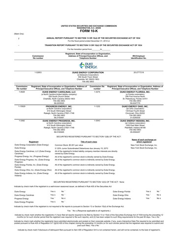 Miniature Duke Energy 10-K Rapport annuel 2014
