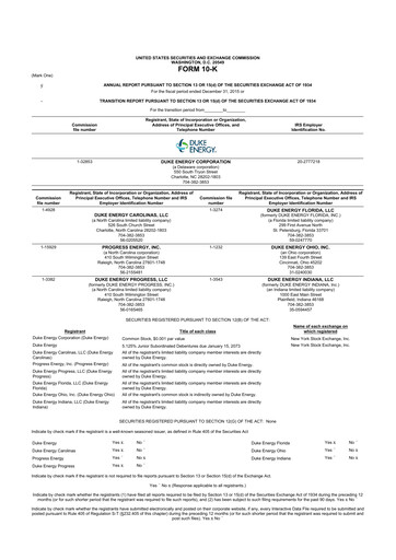 Miniature Duke Energy 10-K Rapport annuel 2015
