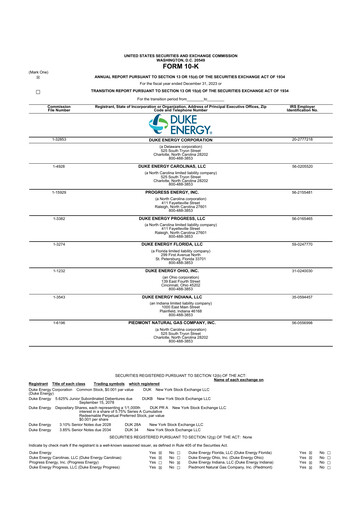Miniature Duke Energy 10-K Rapport annuel 2023