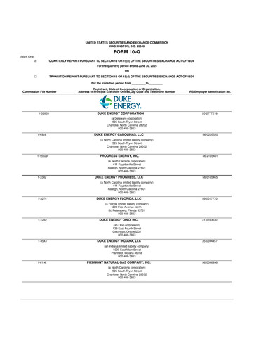 Vorschaubild Duke Energy 10-Q Quartalsbericht 2025 