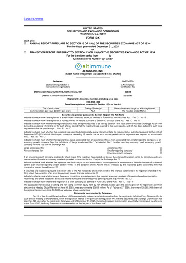 Thumbnail Altimmune 10-K Annual Report 2025