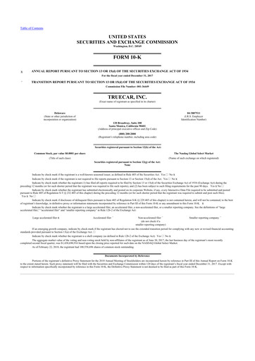 Thumbnail TrueCar 10-K Annual Report 2017