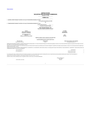 Vorschaubild First Western Financial 10-Q Quartalsbericht 2024 