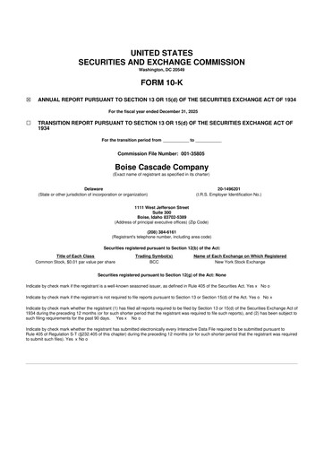 Thumbnail Boise Cascade
 10-K Annual Report 2025