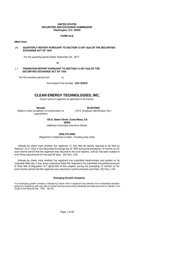 Miniature Clean Energy Technologies 10-Q Rapport trimestriel 2017 
