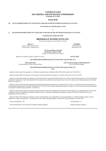 Thumbnail Brookdale Senior Living
 10-K Annual Report 2014