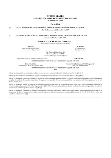 Thumbnail Brookdale Senior Living
 10-K Annual Report 2017