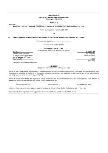 Vorschaubild ACRES Commercial Realty 10-Q Quartalsbericht  