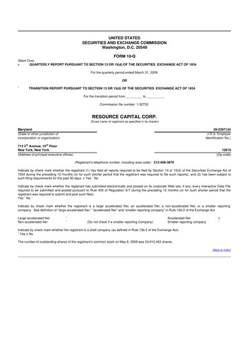 Vorschaubild ACRES Commercial Realty 10-Q Quartalsbericht  