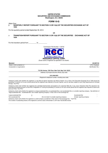 Vorschaubild ACRES Commercial Realty 10-Q Quartalsbericht 2014 