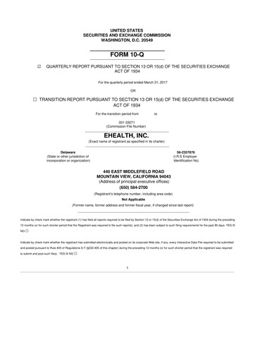 Thumbnail eHealth 10-Q Quarterly Report FY2017 
