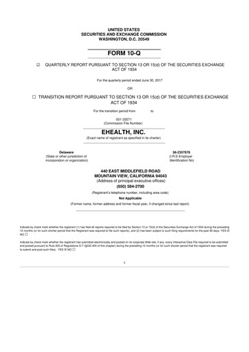 Thumbnail eHealth 10-Q Quarterly Report FY2017 